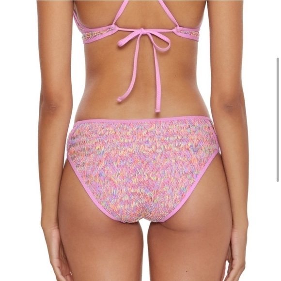 Becca Reveal Crochet Bikini Bottom in Orchid - Picture 3 of 8